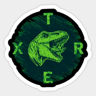 tyrannosaurus rex with open mouth Sticker